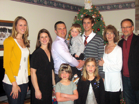 John and Peg Anderson with family